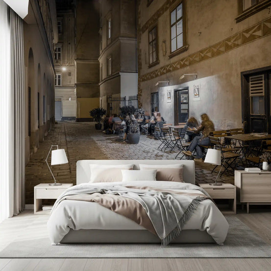 Historic Cobblestone Alleyway Wall Mural