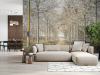 Rustic Forest Corridor Wall Mural