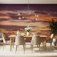 Fiery Sunset Horizon Wall Mural