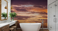 Fiery Sunset Horizon Wall Mural
