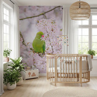 Avian Floral Sanctuary Wall Mural