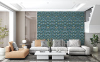 William Morris Blue Cherry Blossom Wallpaper