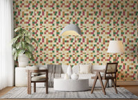 Abstract Block Mosaic Wallpaper⁠