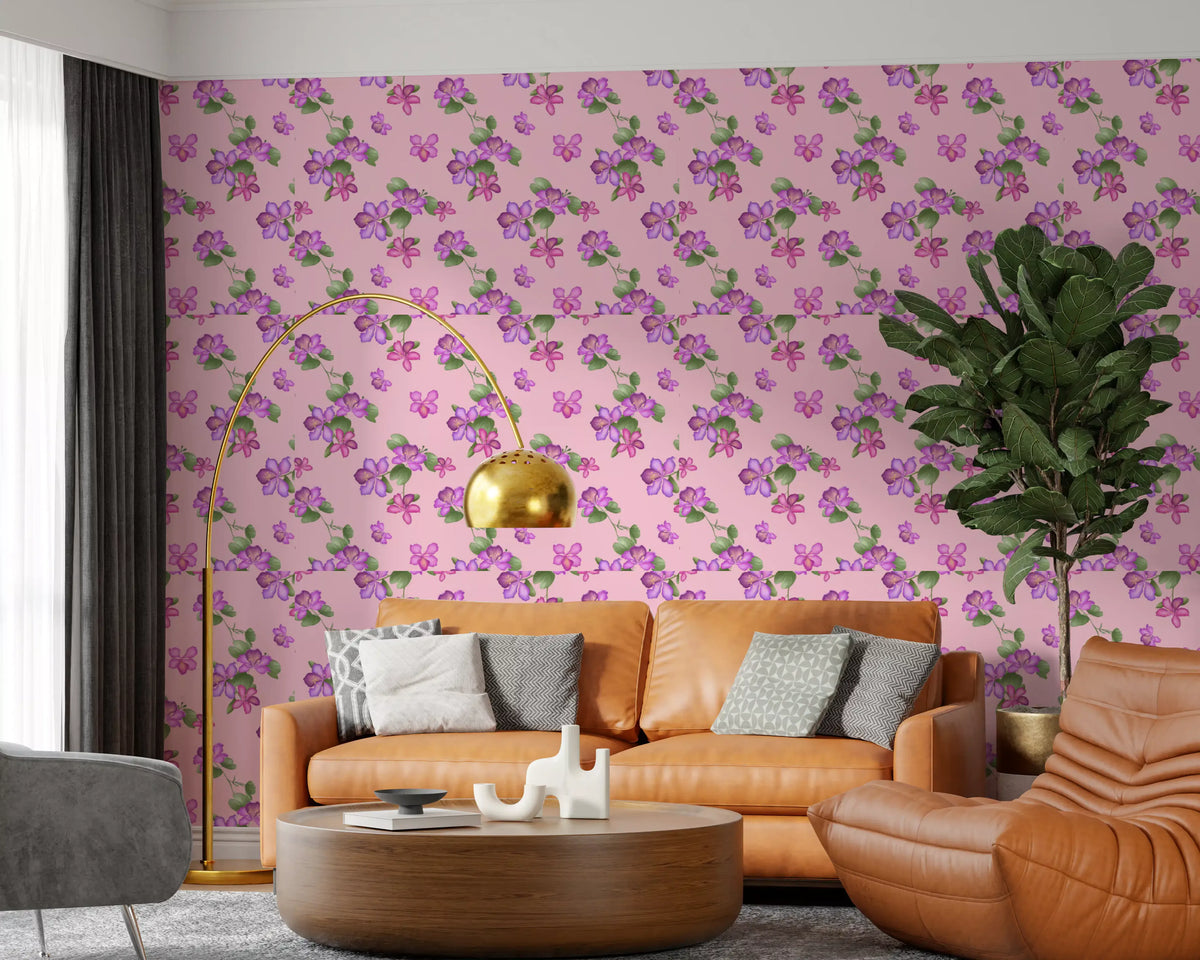 Blossom Bloom Soft Floral Pattern Wallpaper⁠