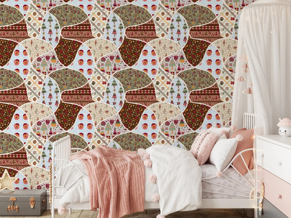 Nordic Noel Collage Wallpaper⁠