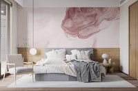 Subtle brown watercolor wallpaper for calming interiors