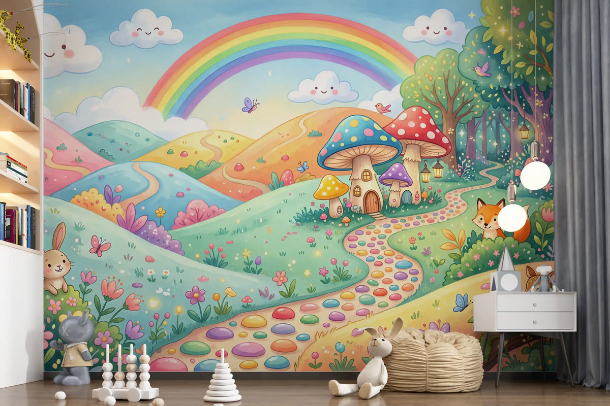 Enchanted Meadow Wildlife Wonderland Wall Mural
