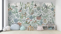 Botanical Nest Fresco Wallpaper Mural