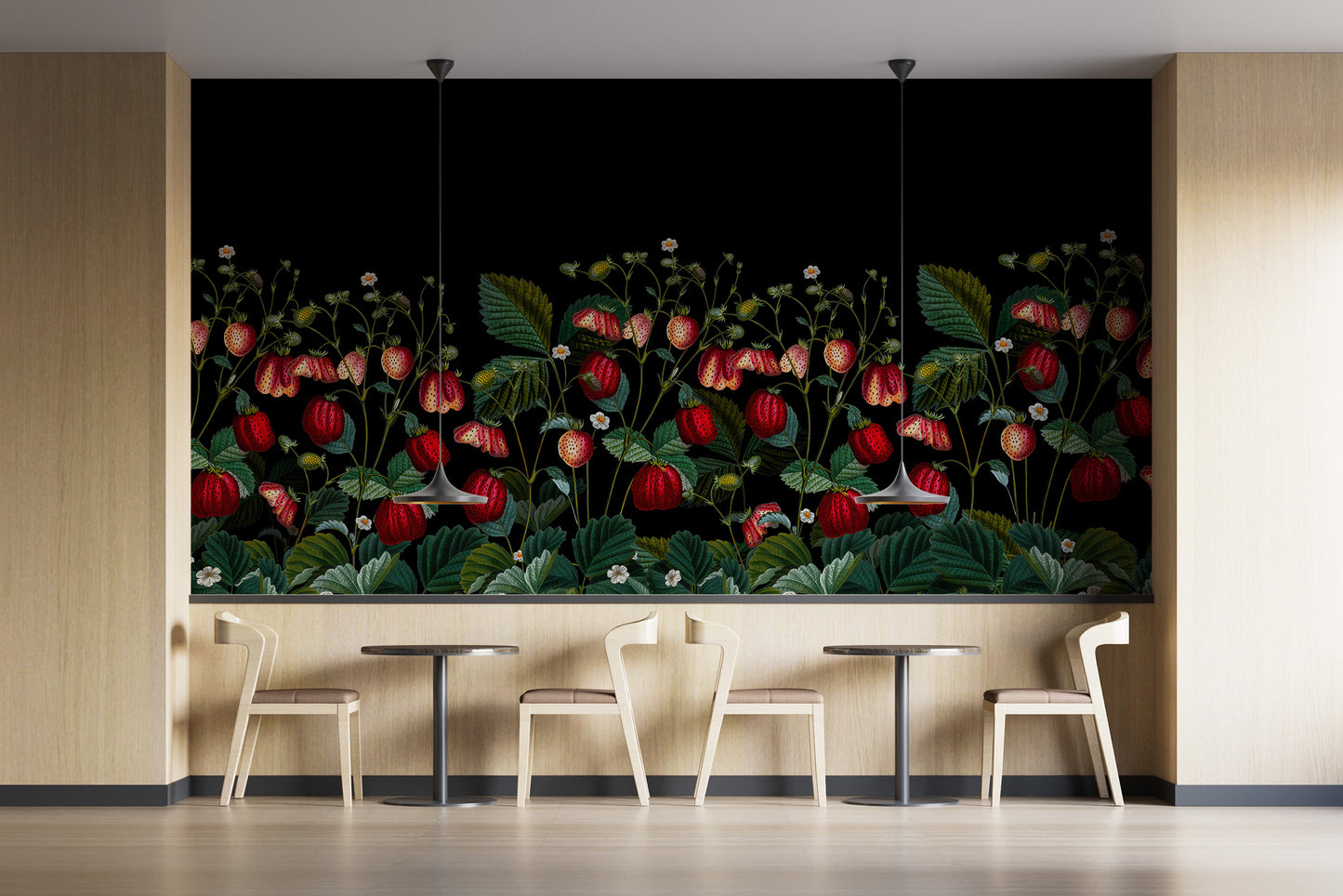 Subtle foliage and graceful forms.

