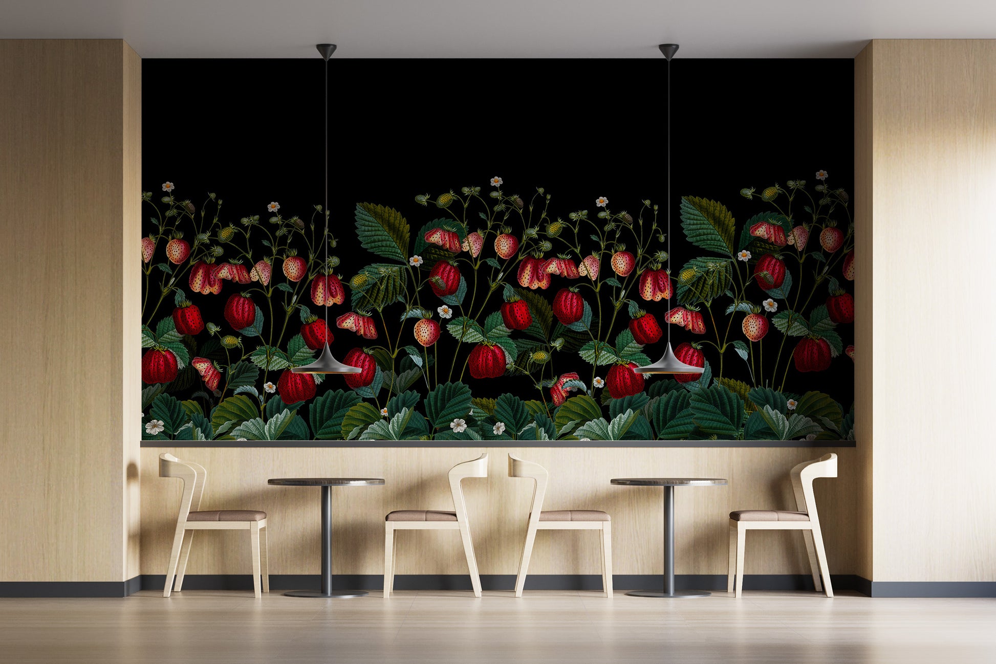 Subtle foliage and graceful forms.

