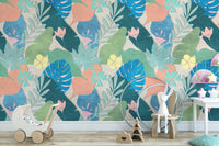 Leaf Pattern Wallpaper for Home Interiors

