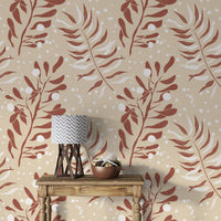 Light cream palm leaf background

