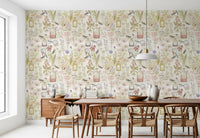 Apothecary Wildflower Sketch Wallpaper⁠