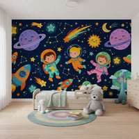 Little Astronauts Space Adventure Wall Mural