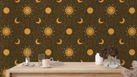Astrology-themed constellations wallpaper for dreamy interiors.