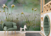 Forever Freesia Flower Green Wallpaper Murals - Giffywalls