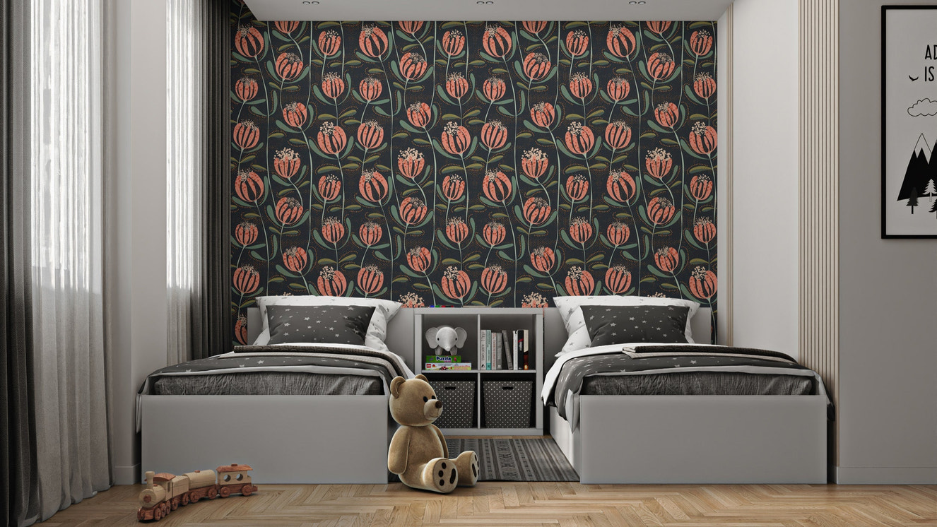 Elegant floral wallpaper for stylish walls