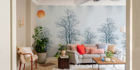 Contour tree wallpaper for walls
