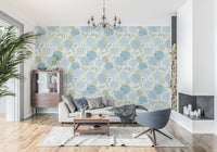 Dreamy Pastel Hydrangea Garden Wallpaper⁠