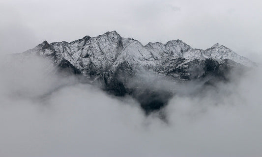 Foggy Mountain Wallpaper Mural