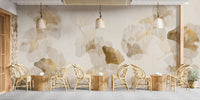 Nature-Inspired Ginkgo Leaf Wall Mural
