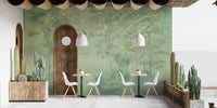 Elegant forest-themed wall mural design

