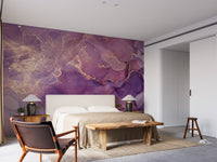 Vibrant abstract marble wall mural design
