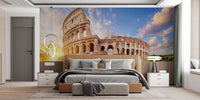 Colosseum Sunrise Historic Rome Wall Mural - Giffywalls