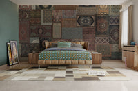 Patchwork design with oriental flair

