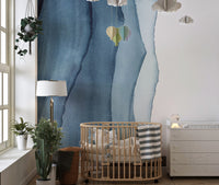 Watercolour Layers Wallpaper Mural - Giffywalls