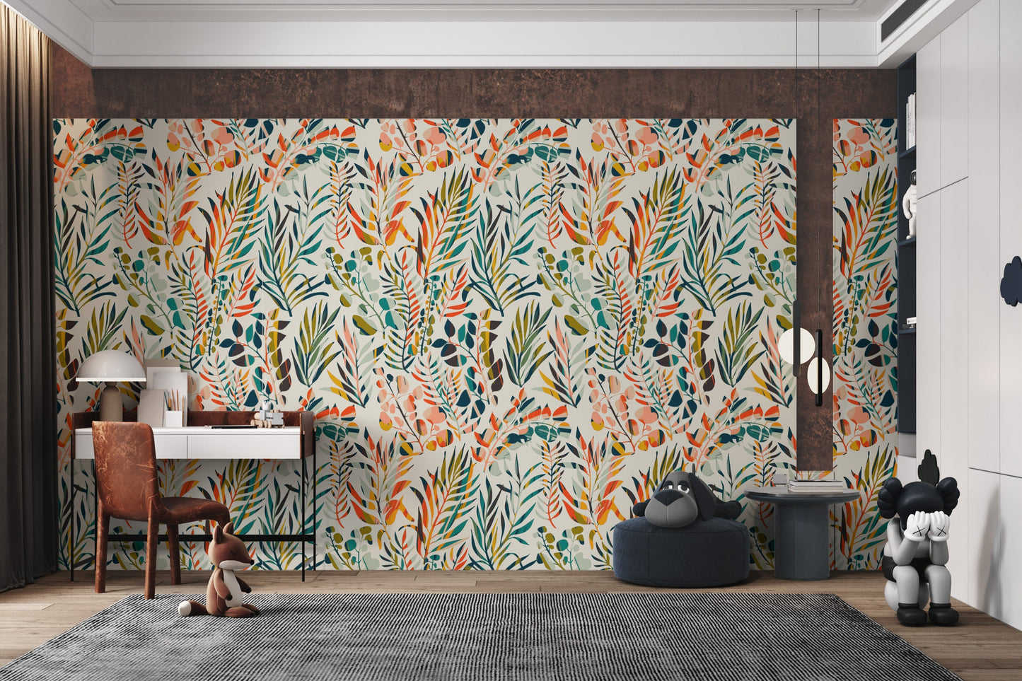 Botanical Fiesta Wallpaper Mural - Giffywalls