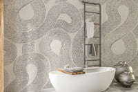 Add charm with Grey Zen Wallpaper mural style