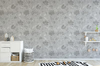Artistic Vintage Flower Wallpaper Design
