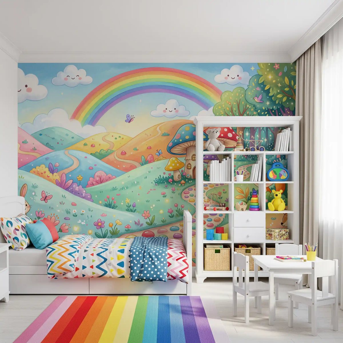 Enchanted Meadow Wildlife Wonderland Wall Mural