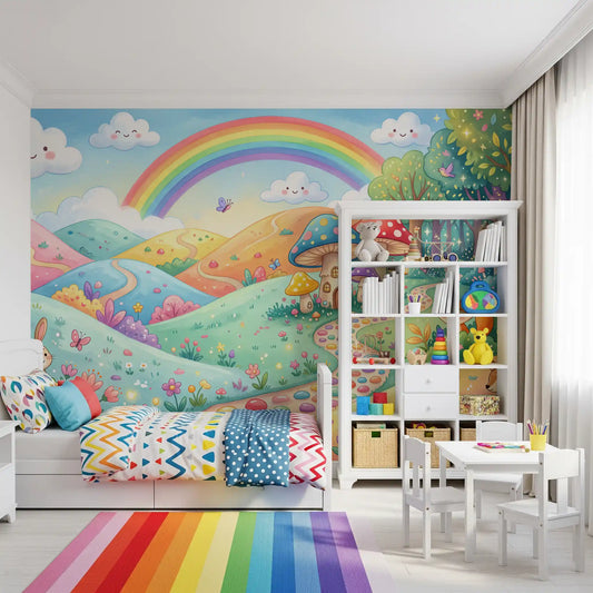 Enchanted Meadow Wildlife Wonderland Wall Mural