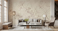 Serene Forest Sketch Wall Mural