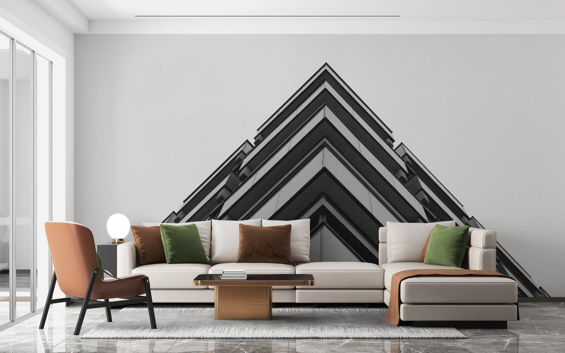 3D Building Wallpaper Mural - Giffywalls