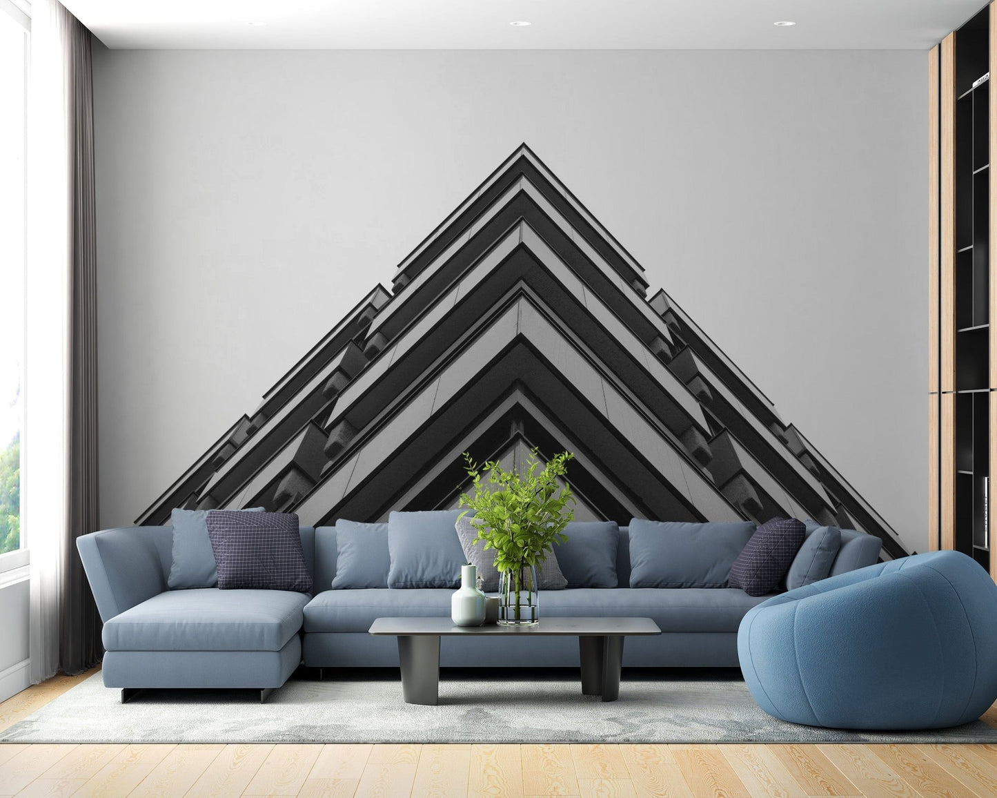 3D Building Wallpaper Mural - Giffywalls