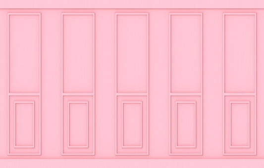 Soft Pink Wood Panel Wallpaper Mural