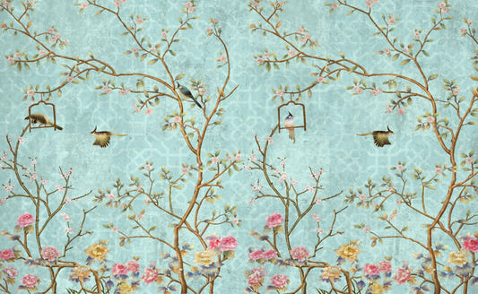 3D Vintage Chinoiseries Wallpaper Murals