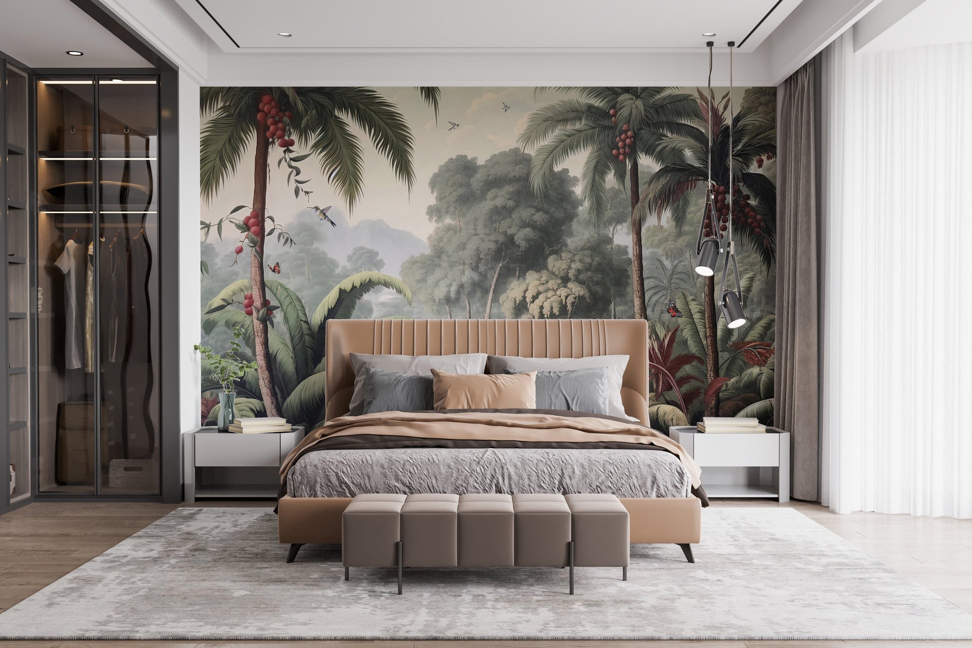 Dense Rain Forest Trees Wallpaper Mural - Giffywalls