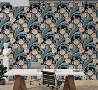 Moonlit Tulip Elegance wallpaper with a serene nighttime vibe.
