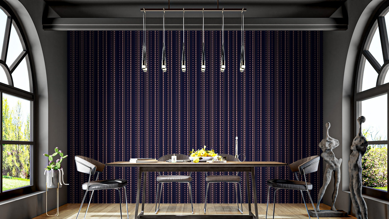 Trendy starry wallpaper for modern spaces