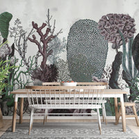 Floral Plants Wall Mural
