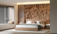 A graceful natural pattern wall mural in warm, muted colors.

