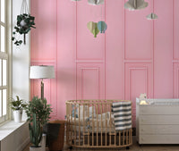 Elegant Pink Wood Panel Wallpaper
