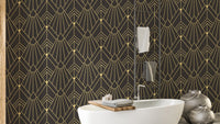 Art deco wallpaper with abstract elegance