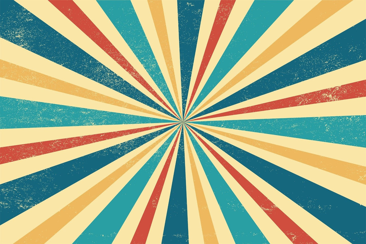 Retro Vintage Wallpaper Mural in your room — zoomed