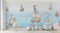 Nautical Nursery Voyage Wallpaper for dreamy decor