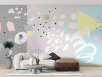 Modern abstract art wallpaper pattern
